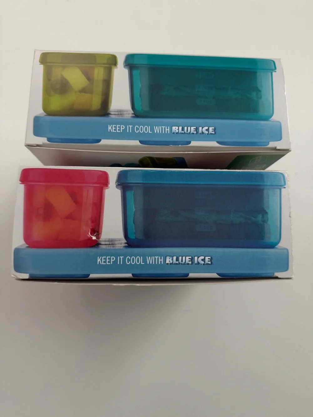 Rubbermaid Lunch Blox Kit Storage Containers Freezer Packs Blue Ice School Set 2